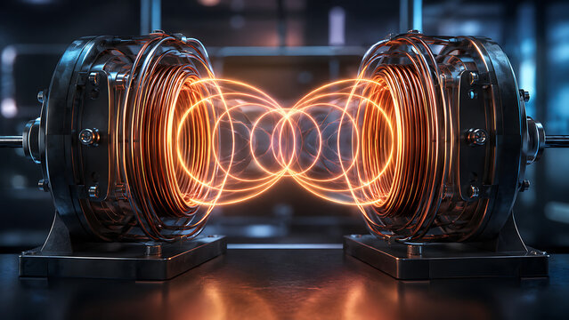 Wireless Power Transfer Between Copper Coils | Electromagnetic Resonance Energy Experiment | Futuristic Physics and Magnetic Field Technology