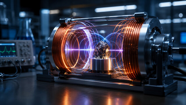 Wireless Power Transfer Between Copper Coils | Electromagnetic Resonance Energy Experiment | Futuristic Physics and Magnetic Field Technology