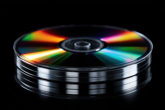 Optical CD surface with colorful light refraction spectrum