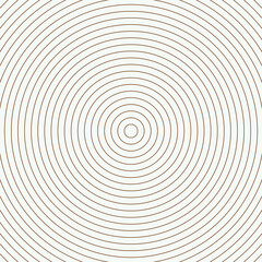 Naklejka premium Concentric circles pattern with brown lines on a light beige background, for projects
