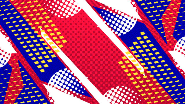 Energetic Sport Background with Dynamic Layout, Bold Geometric Shapes in Athletic Style