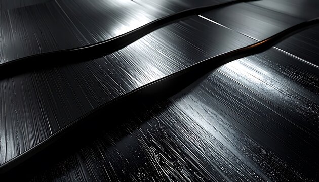 Close-up view of a dark wooden ceiling beams structure.