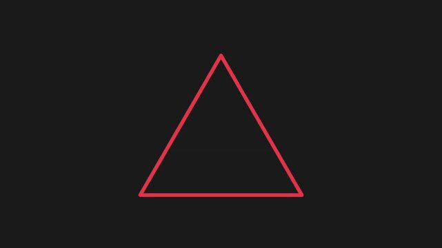 Red triangles moving across black background with smooth transitions