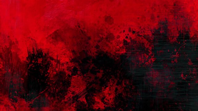 Intense Red and Black Grunge Abstract Background