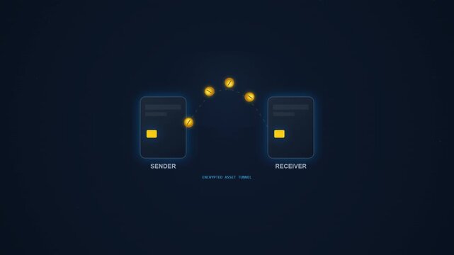 Digital Money Transfer and Online Payment Transaction Animation