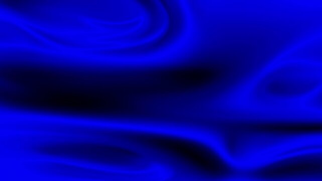 Deep Blue Silk Liquid Abstract 4K Motion Background