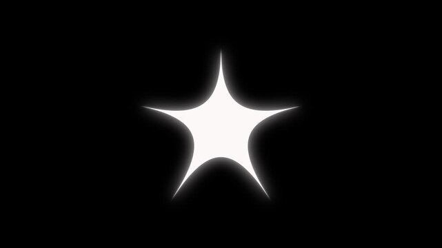 Flat Vector Doodle Sparkle Fast Line Glitter Motion, White Cartoon Blinking Stars, Twinkling Stars Animation, Glowing Light Trails, Magical Appearance Effects, Black Screen Background