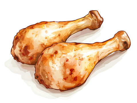 Whole Chicken and Chicken Parts Vector Set