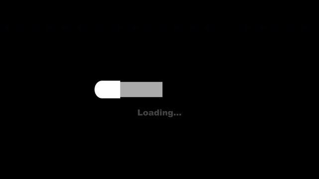 Simple Bar Loading Animation Move Left To Right Follow Each Other Clean White Loop Transparent Background