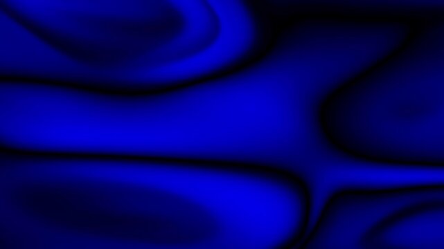 Deep Royal Blue Silk Liquid Abstract 4K Motion Background
