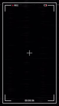vertical camcorder overlay recording screen interface digital mobile