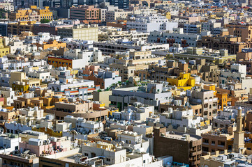 Fototapeta premium View of Dubai, United Arab Emirates. Here, the older part of Dubai