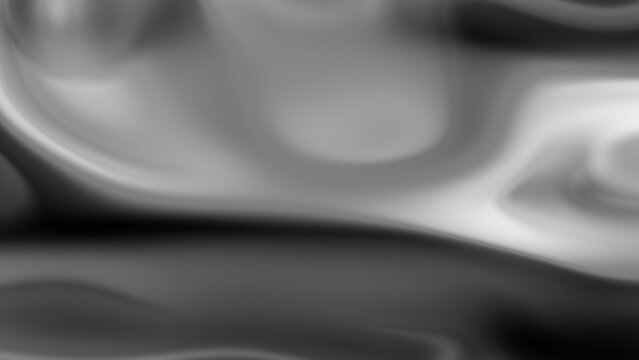 Monochrome Silver Marble Liquid Abstract Texture