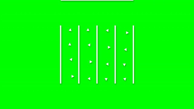 Reinforcement learning policy grid on green screen 4k