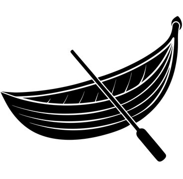 vector illustration of a boat