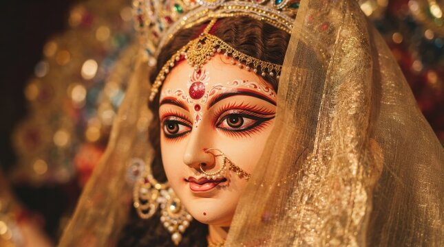 Durga Idol Closeup
