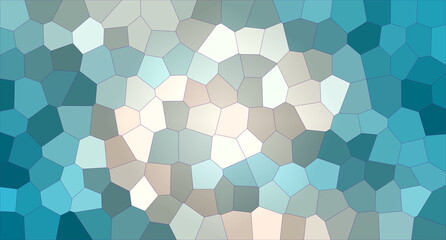 Abstract mosaic pattern in cool blue and white tones, creating a modern and calming visual texture.