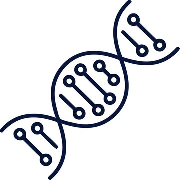 Double helix DNA strand vector illustration