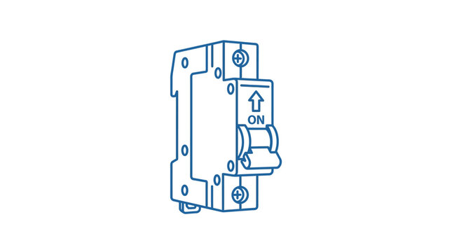 Industrial miniature circuit breaker MCB electrical power switch component for safety