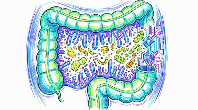 Human Intestinal Microbiota and Beneficial Bacteria in a Healthy Digestive System