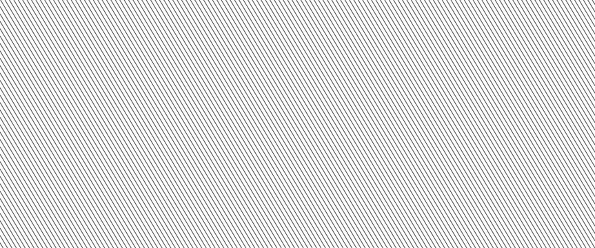 Thin slash line seamless pattern. Repeated fine diagonal lines background. Pinstripe linear wallpaper. Abstract tilted slanted stripes backdrop. Repeating oblique strip texture overlay. Vector