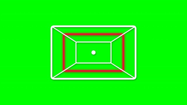 Depth map projection guide on green screen 4k