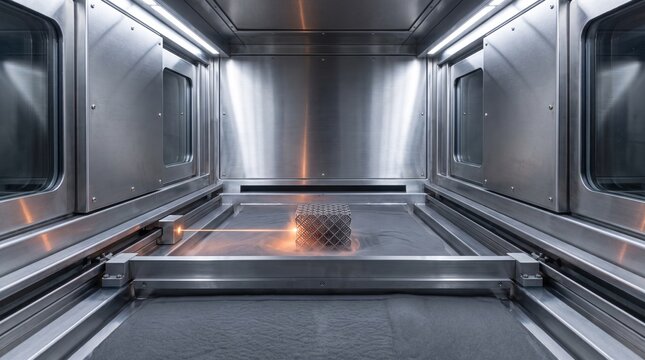 Advanced Metal Additive Manufacturing Laser Powder Bed Fusion System Producing Precision Lattice Component
