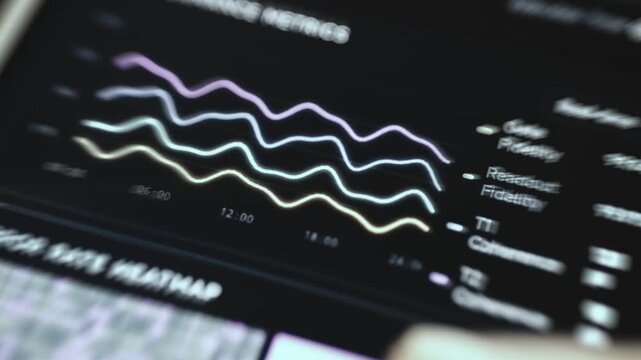 Performance Metrics Chart Tracking Gate And Readout Fidelity Curves