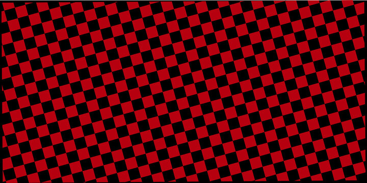 red gingham background .Red and Black Diagonal Checkered Pattern Background .Seamless Tilted Red Black Racing Checker Board Vector .Bold Geometric Red Black Checkered Texture Vector