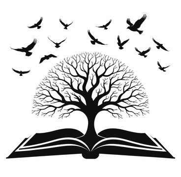 tree and book