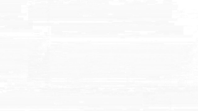 White Screen Glitch Overlay PNG