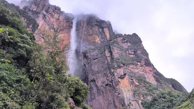 Angel Falls - This waterfalls flow from the summit of Auyan Tepui, where immense height and remote rainforest create an extraordinary natural landscape. Angel Falls, Canaima National Park, Venezuela.