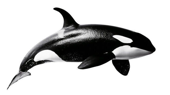 Orca whale killer whale, black and white marine mammal