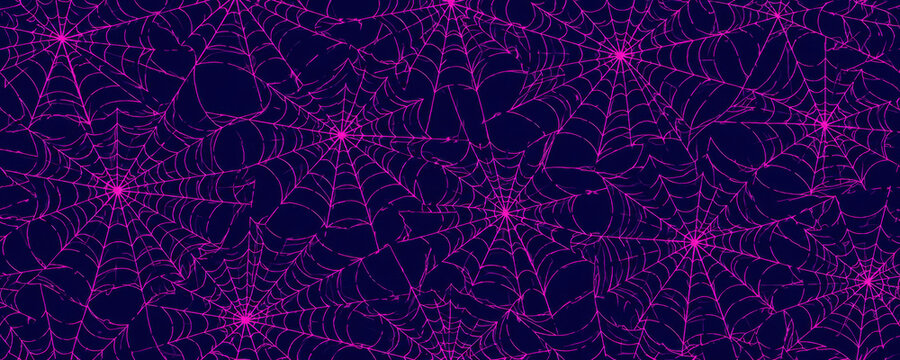 spider web pattern, halloween background, weird background and texture , seamless pattern with spider