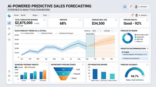 Business Infographic Elements for Website Dashboard Interface UI Template with Flat Vector Icons Navigation Menu Charts and Modern Data Visualization Design Illustration