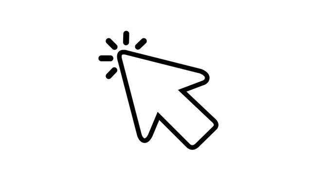 click animated icon