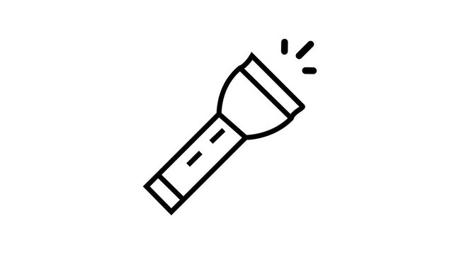 flashlight minimalist stroke animation