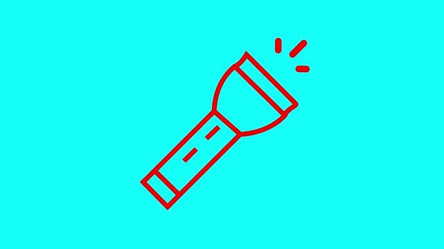 flashlight minimalist stroke animation