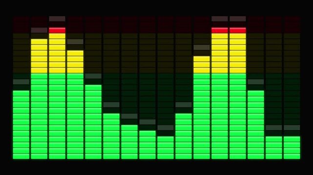 Colorful Digital Audio Equalizer Spectrum Motion Graphic