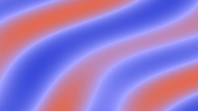 Smooth chromatic fluid wave motion peach blue gradient