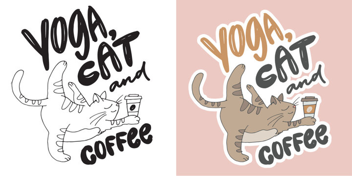 Funny lettering sticker. Hand drawn doodle lettering quote. Lettering for t-shirt design, mug print, bag print, clothes fashion. 100% hand drawn vector image.
