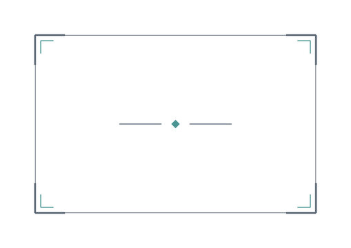 Business card frame corner bracket border blank minimal transparent background