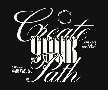Urban Streetwear Typography Quote Vector, Minimal Aesthetic Lettering for T-Shirt, Clothing Brand and Poster Design
