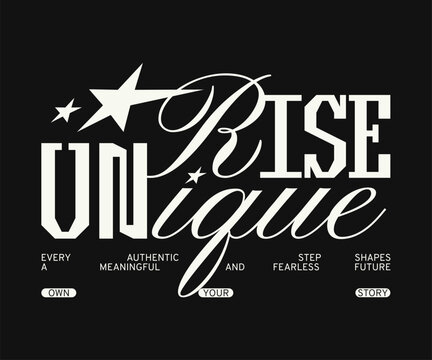 Urban Streetwear Typography Quote Vector, Minimal Aesthetic Lettering for T-Shirt, Clothing Brand and Poster Design
