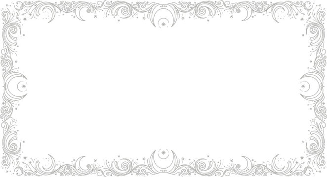 Vintage decorative rectangle border frame with decorative rectangle illustration invitation