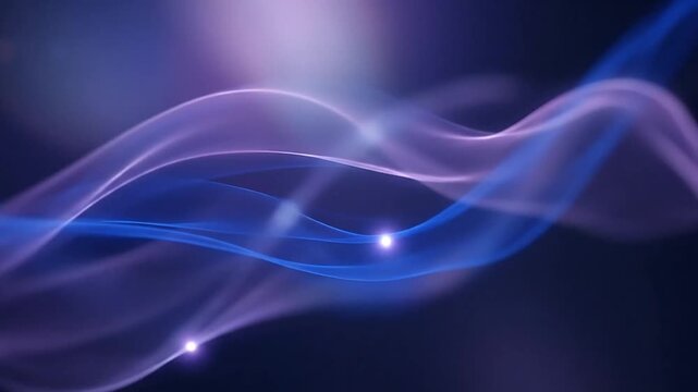 Dynamic Flowing Light Waves Visualized in Abstract Digital Motion Footage for Creative Projects