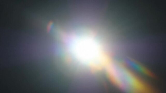 Colorful Light Diffraction Patterns and Refractions Creating Vibrant Visual Effects