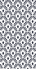 Fototapeta premium Abstract Seamless Heart Pattern Vector with Vintage Floral Damask Ornament for Elegant Wallpaper Textile Fabric Wedding Decor and Decorative Surface Design