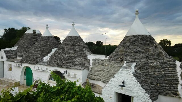 Dreamy Puglia. Flying over the Trulli of the Itria Valley.