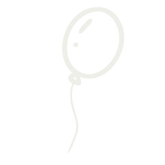 White outline balloon cartoon © Tita